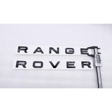 EMBLEMA DELANTERO O TRASERO LETRAS RANGE ROVER NEGRO MATE