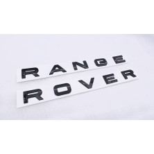EMBLEMA DELANTERO O TRASERO LETRAS RANGE ROVER NEGRO BRILLO