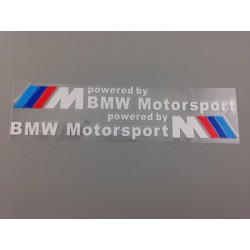 Vinilo m powered by BMW letra blanca