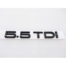 EMBLEMA TRASERO AUDI 5.5 TDI NEGRO