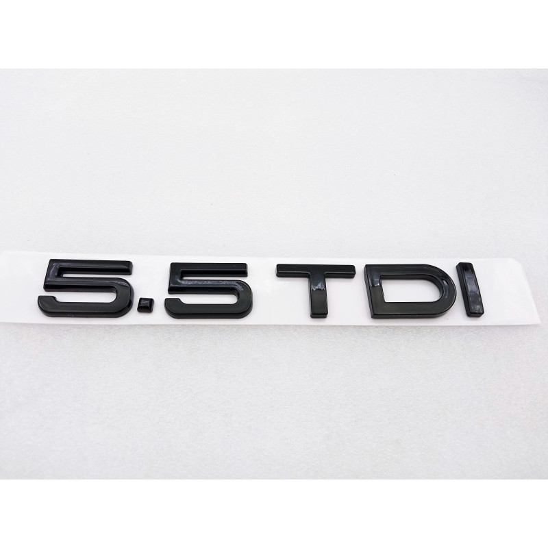 EMBLEMA TRASERO AUDI 5.5 TDI NEGRO