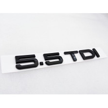 EMBLEMA TRASERO AUDI 5.5 TDI NEGRO