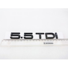 EMBLEMA TRASERO AUDI 5.5 TDI NEGRO