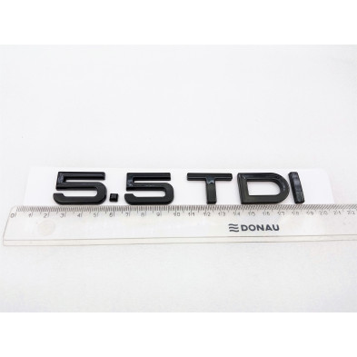 EMBLEMA TRASERO AUDI 5.5 TDI NEGRO
