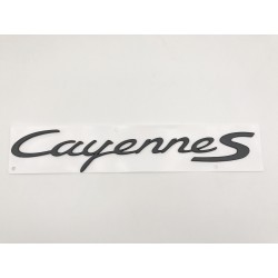 Letras Porsche Cayenne S Negras mate