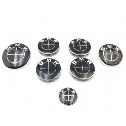 Set 7 EMBLEMAS BMW Negro