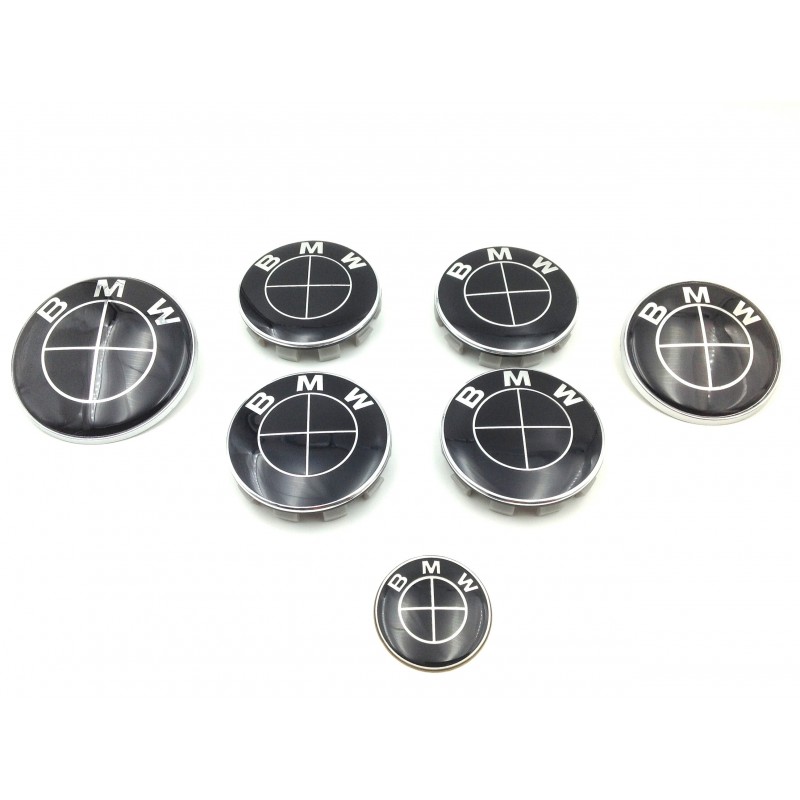 Set 7 EMBLEMAS BMW Negro