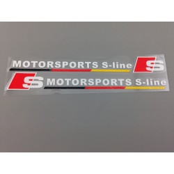 VINILO 2 x Motorsports S-line blanco