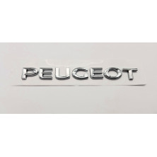 Emblema logo trasero letras PEUGEOT cromado