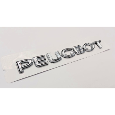 Emblema logo trasero letras PEUGEOT cromado