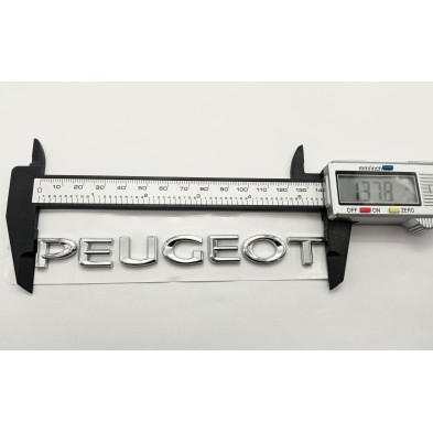 Emblema logo trasero letras PEUGEOT cromado