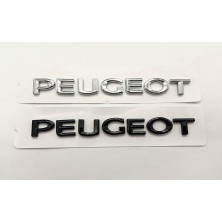 Emblema logo trasero letras PEUGEOT cromado