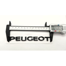 Emblema logo trasero letras PEUGEOT negro