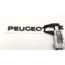 Emblema logo trasero letras PEUGEOT negro