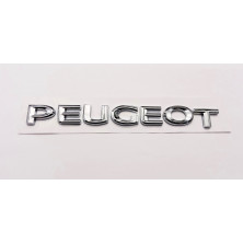 Emblema logo trasero letras PEUGEOT cromado