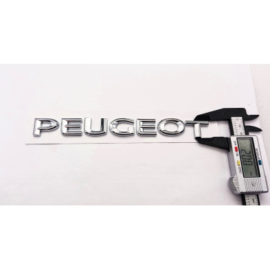 Emblema logo trasero letras PEUGEOT cromado
