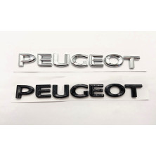 Emblema logo trasero letras PEUGEOT cromado