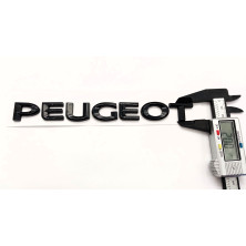 Emblema logo trasero letras PEUGEOT negro