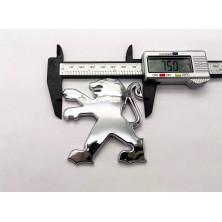 Emblema logo PEUGEOT cromado