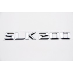 EMBLEMA LETRAS MERCEDES BENZ CLASE SLK SLK200 CROMADO