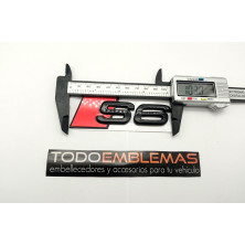 EMBLEMA TRASERO LETRAS AUDI S6 NEGRAS