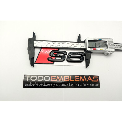 EMBLEMA TRASERO LETRAS AUDI S6 NEGRAS