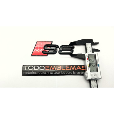 EMBLEMA TRASERO LETRAS AUDI S6 NEGRAS