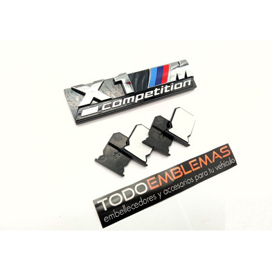 EMBLEMA PARRILLA BMW X1 COMPETITION PLATA