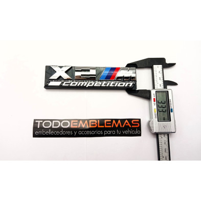 EMBLEMA PARRILLA BMW X2 COMPETITION PLATA