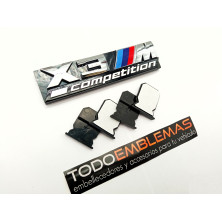 EMBLEMA PARRILLA BMW X3 COMPETITION PLATA