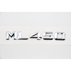 EMBLEMA LETRAS MERCEDES CLASE ML ML450 CROMADAS