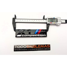 EMBLEMA PARRILLA BMW X1 COMPETITION NEGRO