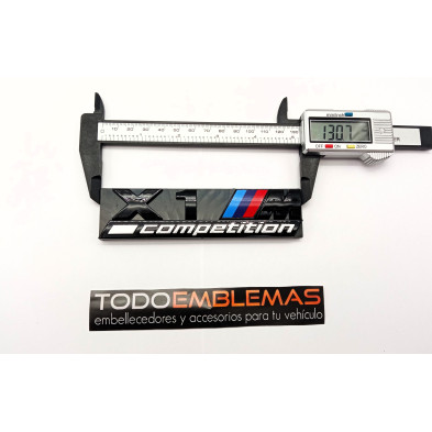 EMBLEMA PARRILLA BMW X1 COMPETITION NEGRO