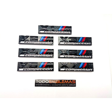 EMBLEMA PARRILLA BMW X3 COMPETITION NEGRO