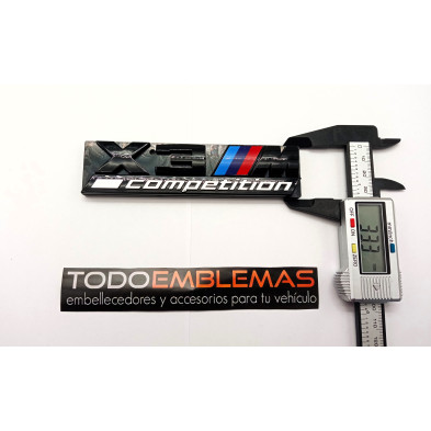 EMBLEMA PARRILLA BMW X3 COMPETITION NEGRO