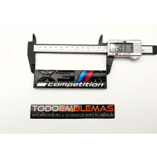 EMBLEMA PARRILLA BMW X3 COMPETITION NEGRO