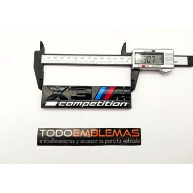 EMBLEMA PARRILLA BMW X3 COMPETITION NEGRO
