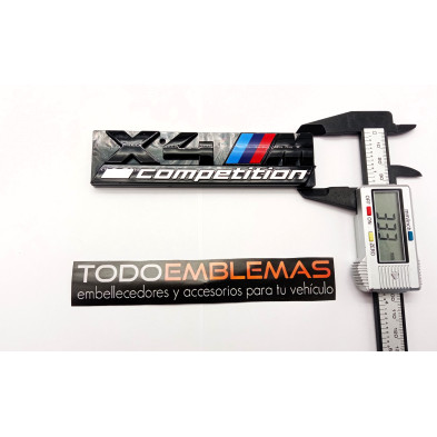 EMBLEMA PARRILLA BMW X4 COMPETITION NEGRO