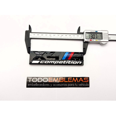 EMBLEMA PARRILLA BMW X4 COMPETITION NEGRO