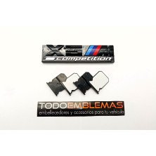 EMBLEMA PARRILLA BMW X5 COMPETITION NEGRO
