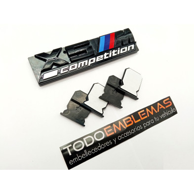 EMBLEMA PARRILLA BMW X5 COMPETITION NEGRO