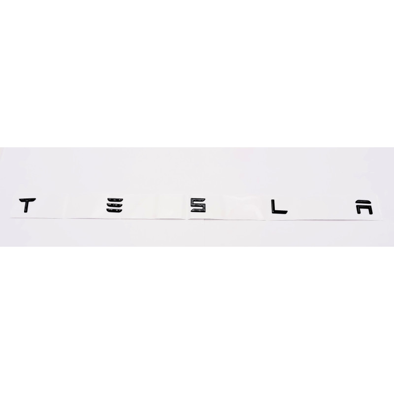 EMBLEMA TRASERO LETRAS TESLA NEGRO