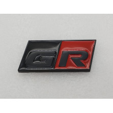 EMBLEMA TOYOTA GR negro y rojo Perfecto para regalo!
