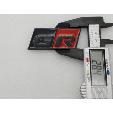EMBLEMA TOYOTA GR negro y rojo Perfecto para regalo!