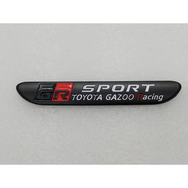 EMBLEMA TOYOTA gazoo racing SPORT GR negro mate Perfecto para regalo!