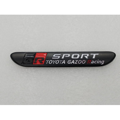 EMBLEMA TOYOTA gazoo racing SPORT GR negro mate Perfecto para regalo!