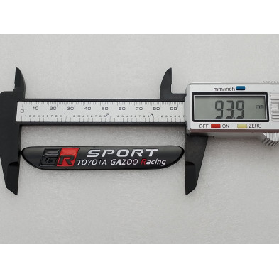 EMBLEMA TOYOTA gazoo racing SPORT GR negro mate Perfecto para regalo!