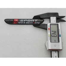 EMBLEMA TOYOTA gazoo racing SPORT GR negro mate Perfecto para regalo!