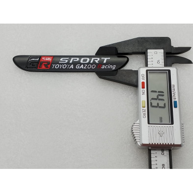 EMBLEMA TOYOTA gazoo racing SPORT GR negro mate Perfecto para regalo!