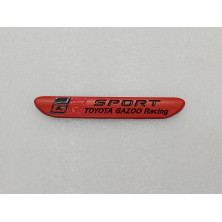 EMBLEMA TOYOTA gazoo racing SPORT GR rojo mate Perfecto para regalo!